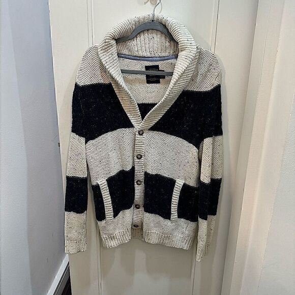 CPO Provisions Sweater Navy and Cream Stripes Size Small - Picture 1 of 7